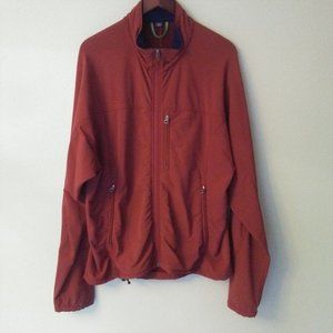 Ibex Climawool Merino Wool Lined Softshell Full Zip Jacket Size L Rust